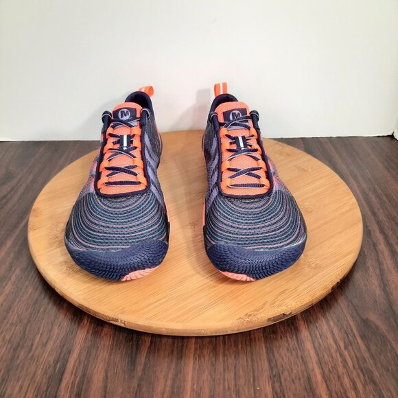 Merrell Vapor Glove 2 Womens 10 Shoes Crown Blue Barefoot Trail Running Sneakers - Picture 2 of 10